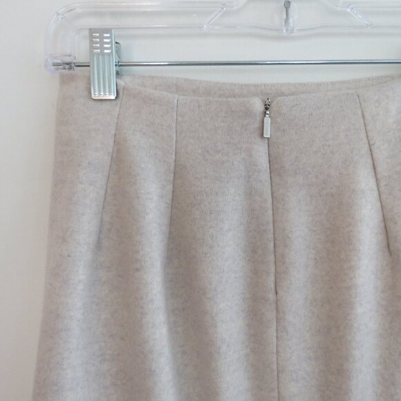 MAXMARA Cream Ecru Bone 100% Wool Two Tone Classic Pencil Skirt Sz EU 36 / US 4 - Picture 10 of 15